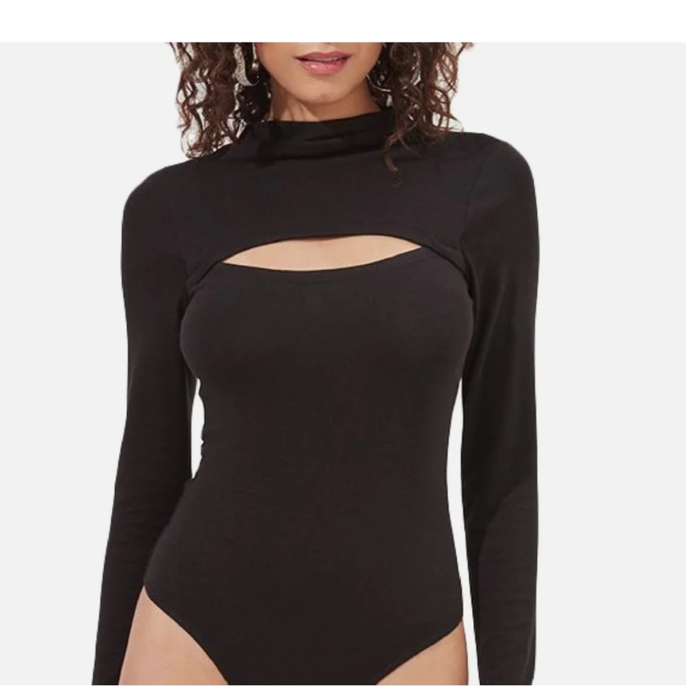 ASTR See Me Womens Knit Stretch Bodysuit